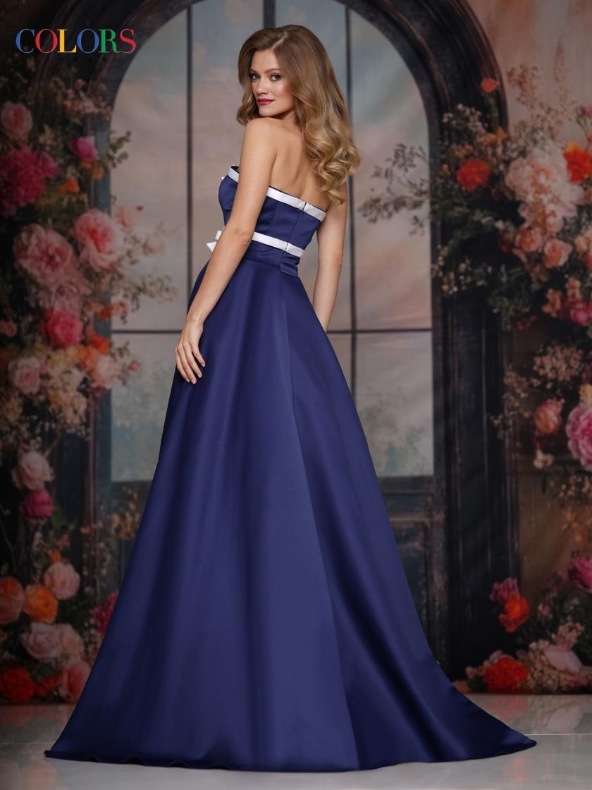 Color 3741 Long Ball Gown Formal Prom Dress