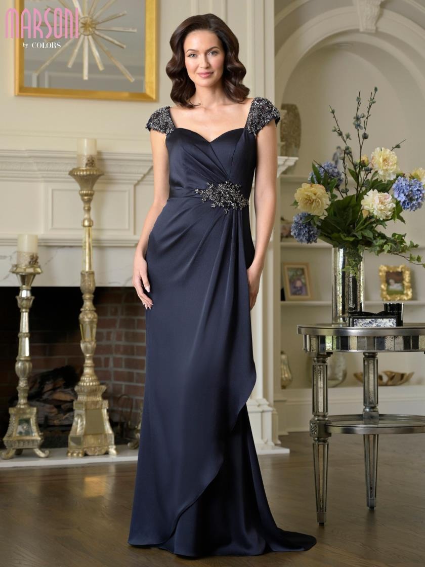 Marsoni MV1377 Beaded Mother of the Bride Long Formal Dress