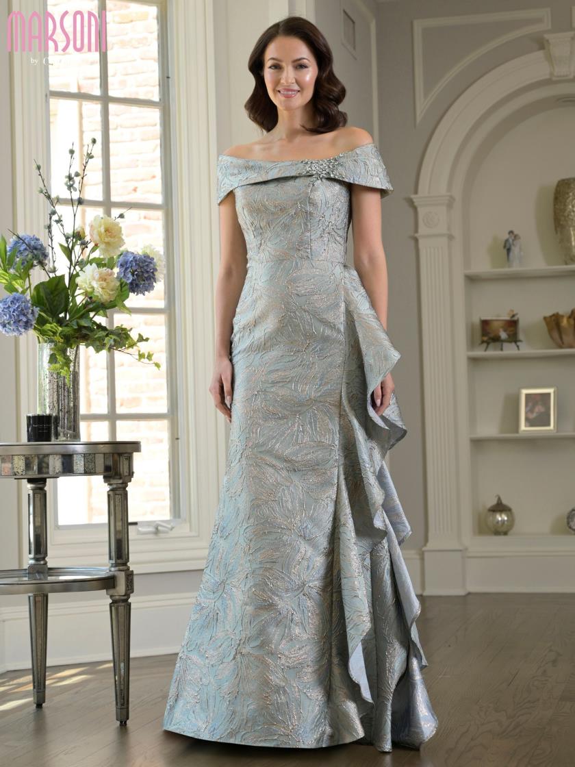 Marsoni MV1381 Beaded Long Formal Evening Dress