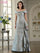Fornal Dresses Beaded Long Formal Evening Dress Sage