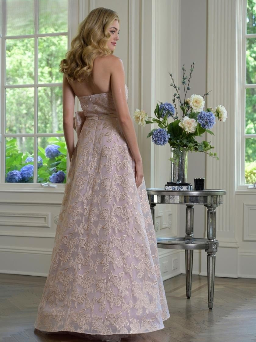 Formal Dresses Pleated A Line Long Formal Evening Prom Dress Pink