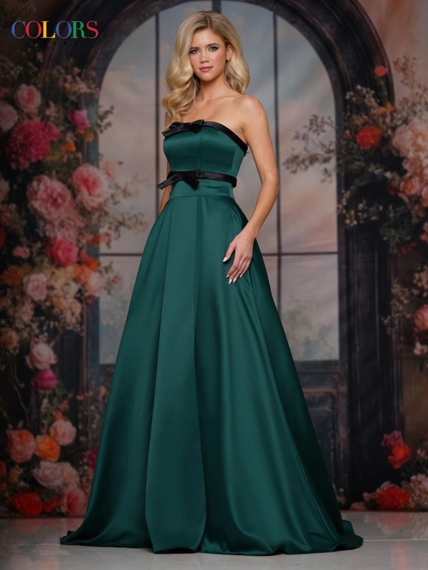 Color 3741 Long Ball Gown Formal Prom Dress