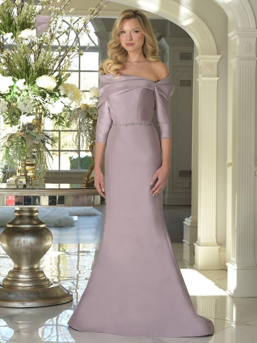Mother of the Bride Dresses Beaded Long Formal Mother of the Bride Dress Dusty Rose