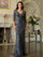 Mother of the Bride Dresses Long Beaded Formal Mother of the Bride Dress Gunmetal