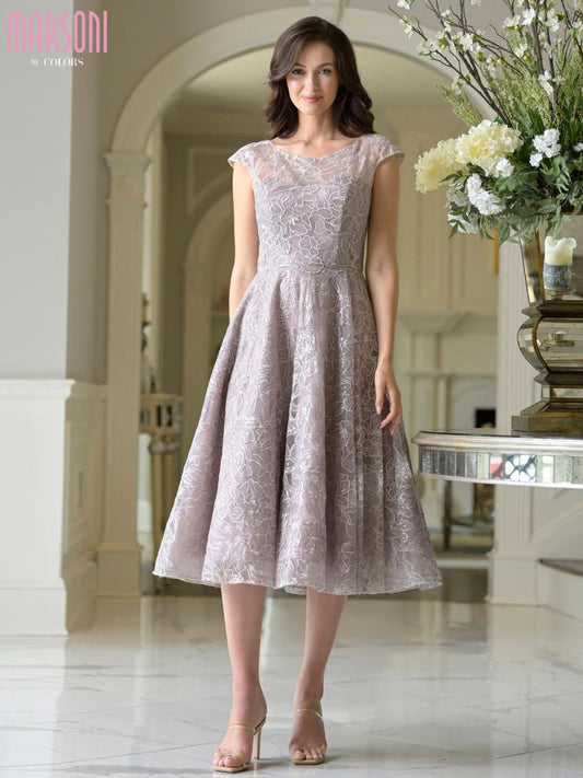 Mother of the Bride Dresses Short Mother of the Bride Cocktail Tea Length Dress Dusty Rose