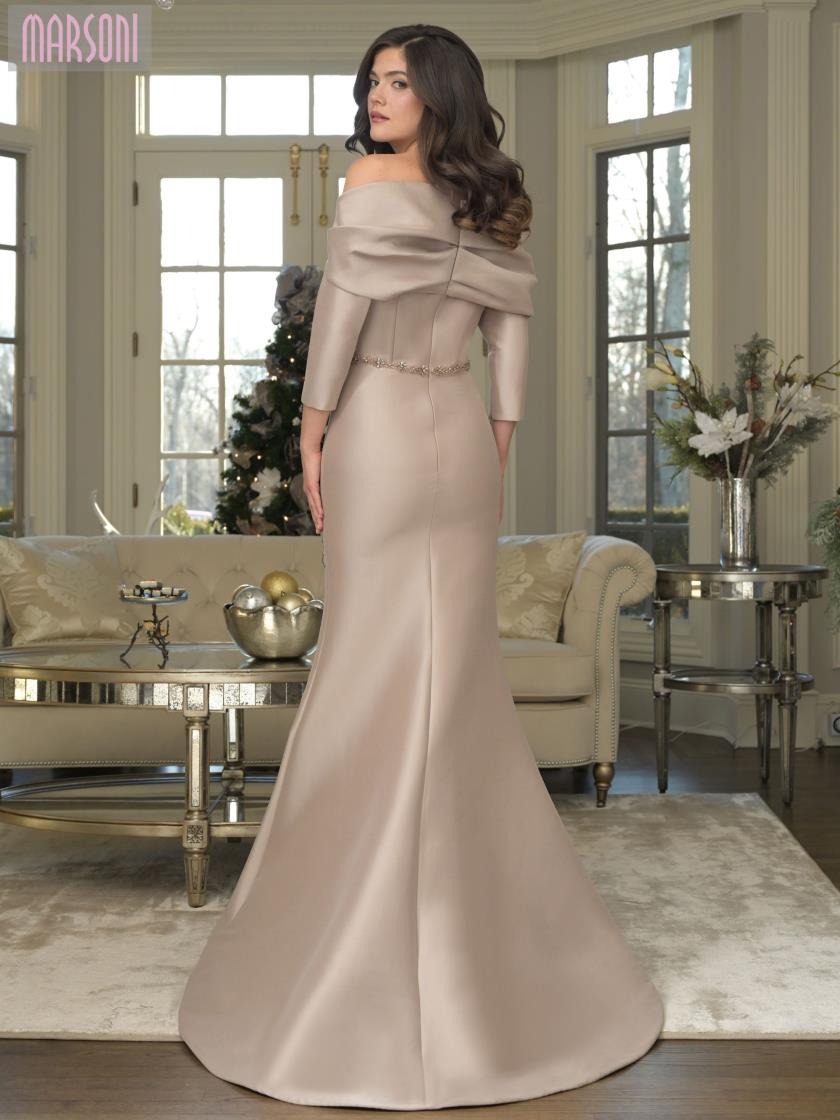 Marsoni MV1375 Beaded Long Formal Mother of the Bride Dress