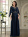 Mother of the Bride Dresses Long Mother of the Bride A Line Formal Evening Gown Navy