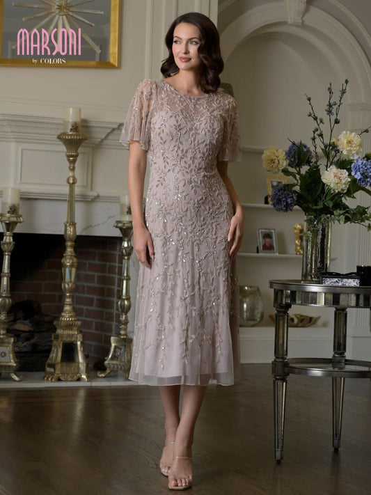 Mother of the Bride Dresses Mother of the Bride A Line Tea Length Dress Champagne