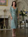 Mother of the Bride Dresses Mother of the Bride Beaded Tea Length Cocktail Dress Sage