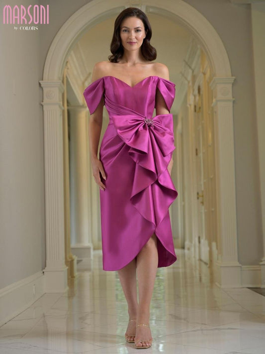 Cocktail Dresses Short Cocktail Tea Length Dress Fuchsia