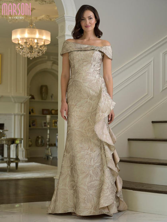 Fornal Dresses Beaded Long Formal Evening Dress Champagne