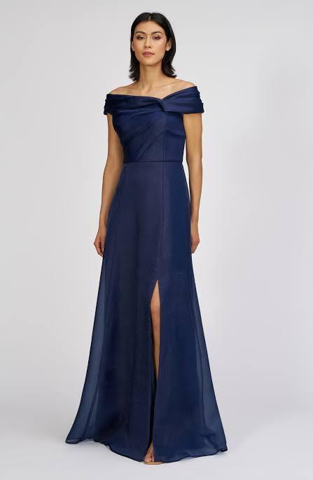 Off-the-Shoulder Organza Gown The Dress Outlet 8167891