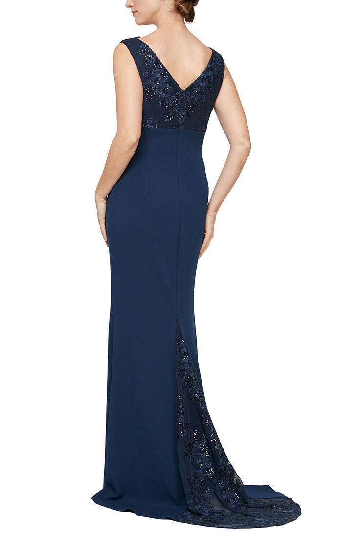 Alex Evenings J160307 Fitted Long Formal Dress