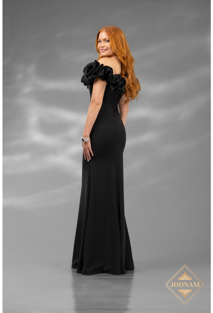Terani Couture J4642L Long Formal Fitted Ruffle Prom Dress