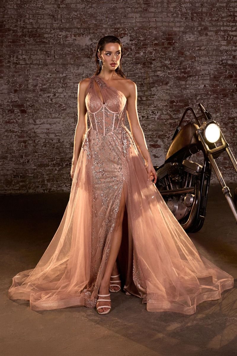 Prom Dresses Long A Line Prom Dress  Mocha Gold