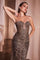 Prom Dresses Long Prom Formal Beaded Glitter Dress Black Gold