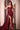 Prom Dresses Fitted Long Formal Glitter Corset Lace Prom Dress Burgundy
