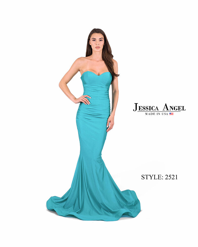 Prom Dresses Long Formal Prom Mermaid Dress Jessica Angel 2521 Dark Turquoise