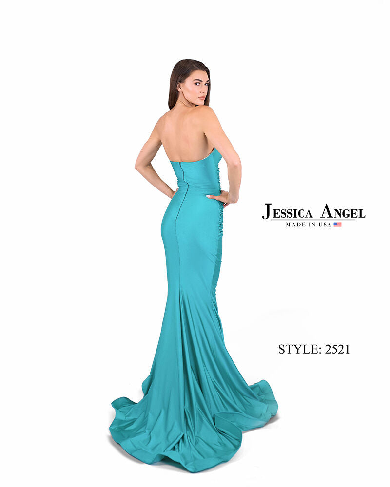 Prom Dresses Long Formal Prom Mermaid Dress Jessica Angel 2521 Dark Turquoise