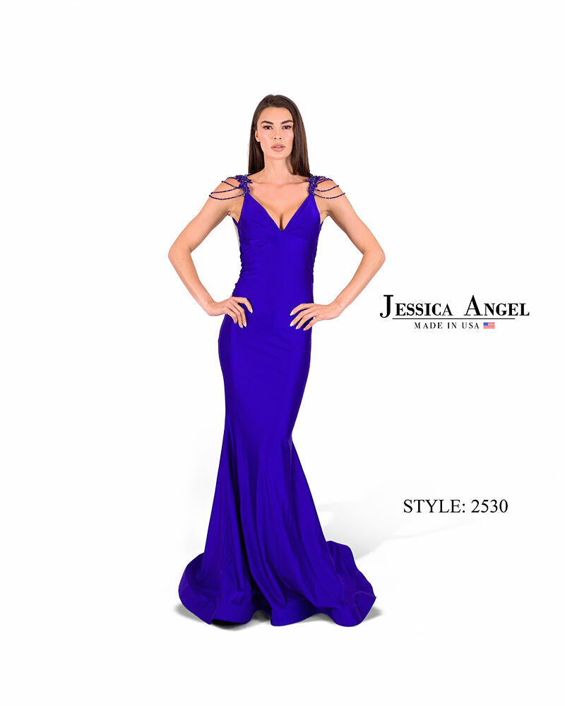 Prom Dresses Fitted Formal Long Prom Dress Jessica Angel 2530 Royal
