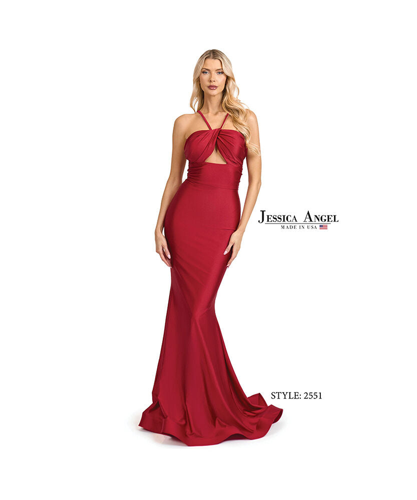 Prom Dresses Mermaid Formal Prom Long Dress Jessica Angel 2551 Red