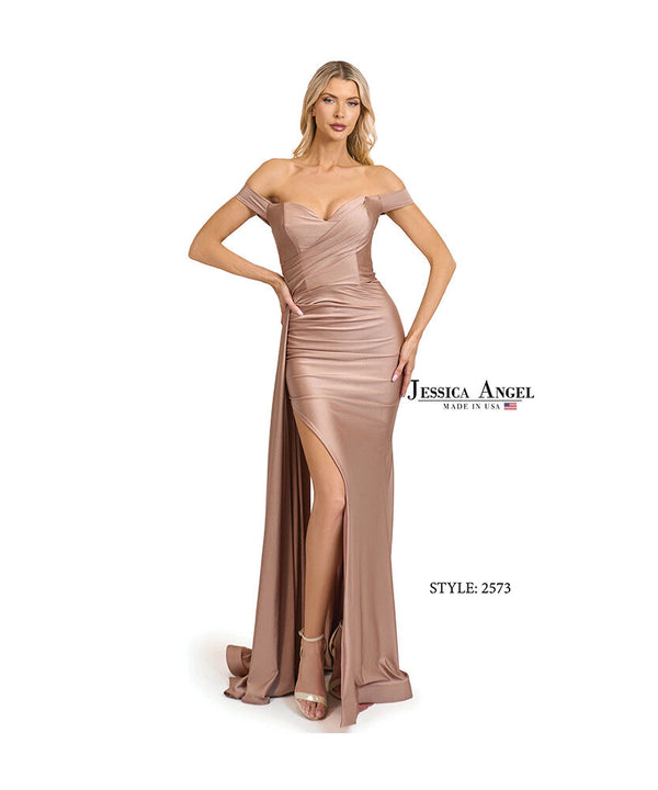 Slit Formal Long Evening Prom Dress Jessica Angel 2573