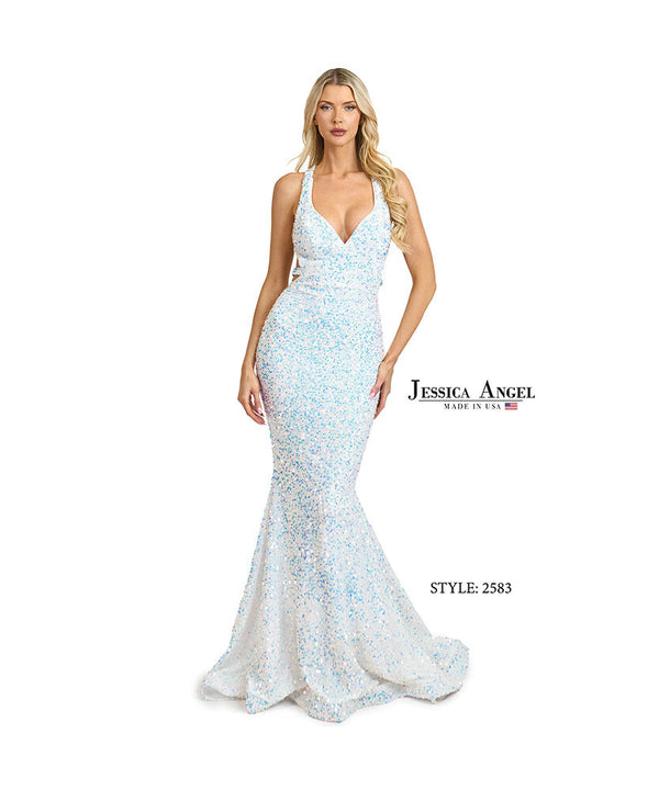 Long Formal Sequin Mermaid Prom Dress Jessica Angel 2583