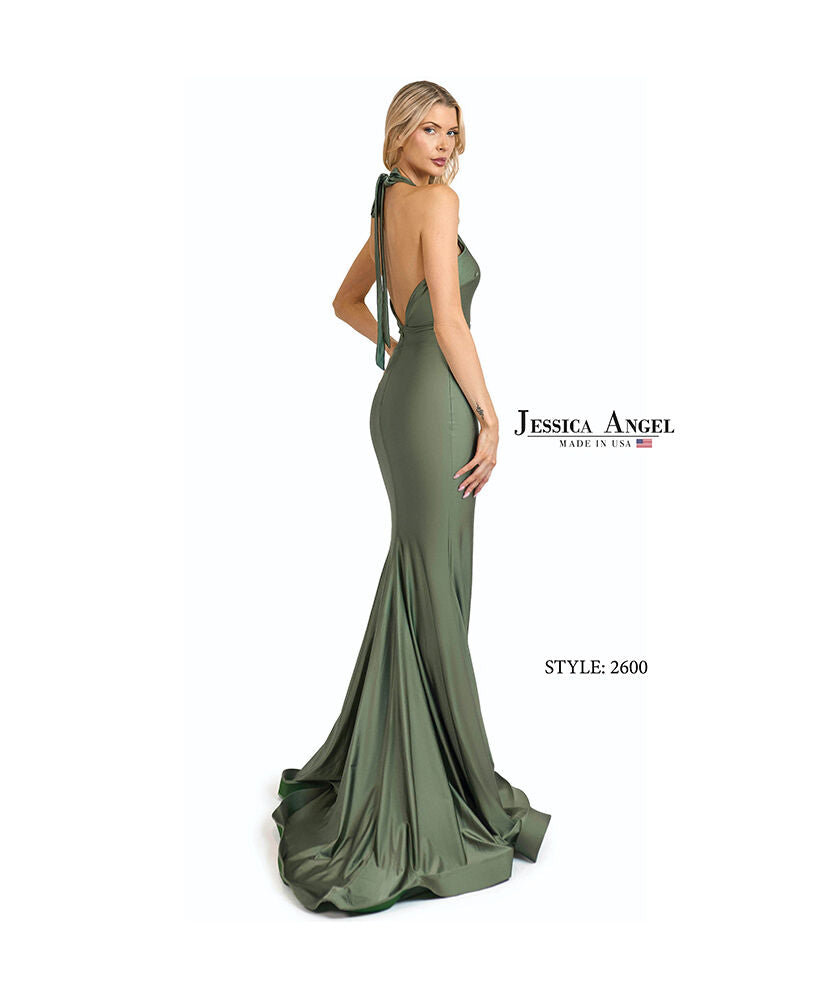 Prom Dresses Long Formal Ruffle Evening Prom Dress Jessica Angel 2600 Olive