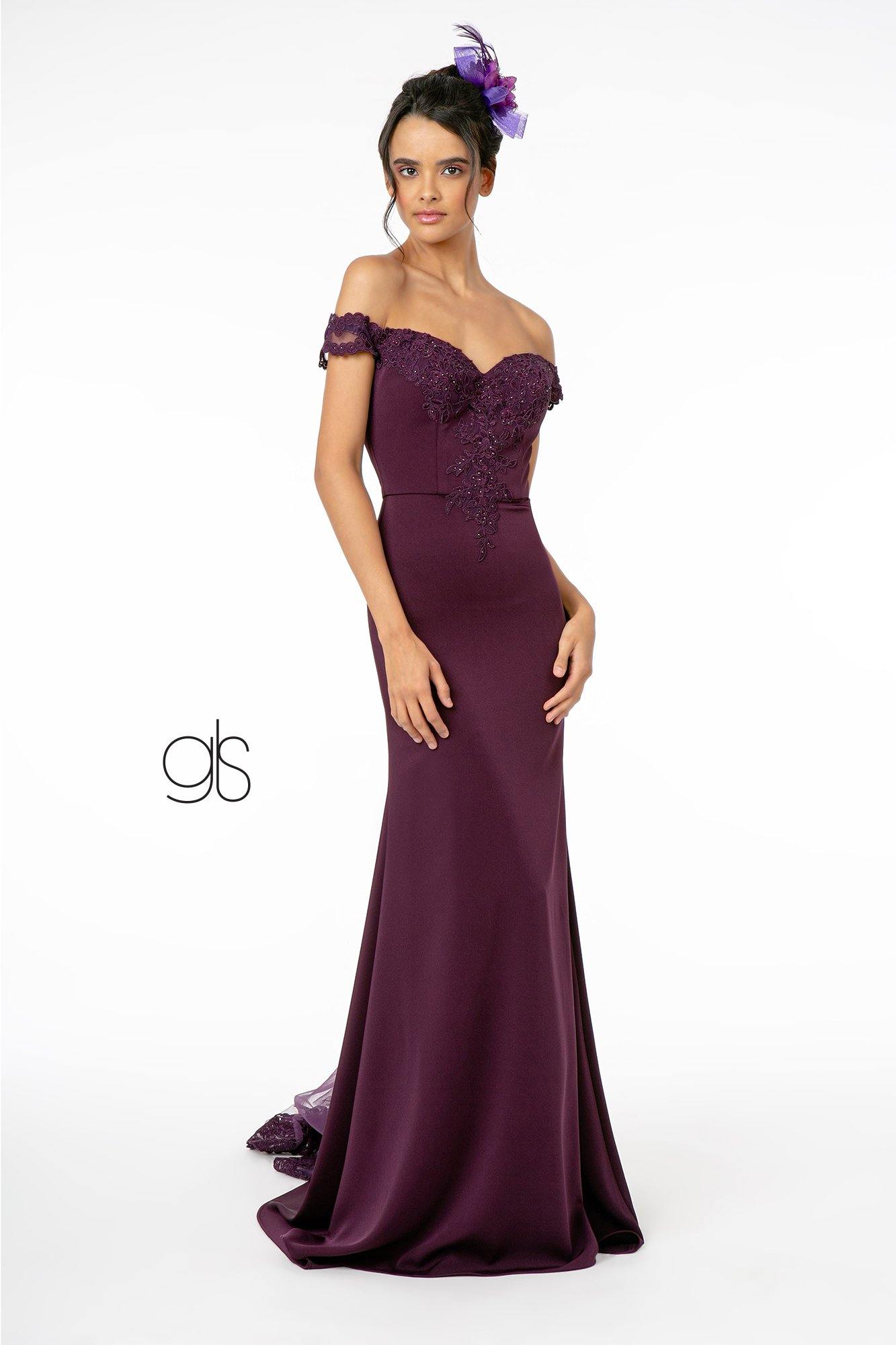 GLS Teal Jersey Long Prom Dress - Off Shoulder Sweetheart Neckline - Floor Length Gown GLS Teal Jersey Long Prom Dress - Off Shoulder Sweetheart Neckline - Floor Length Gown