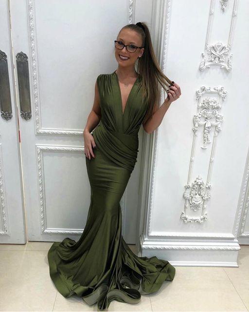 Olive L Jessica Angel Formal Evening Long Gown 327R Sale