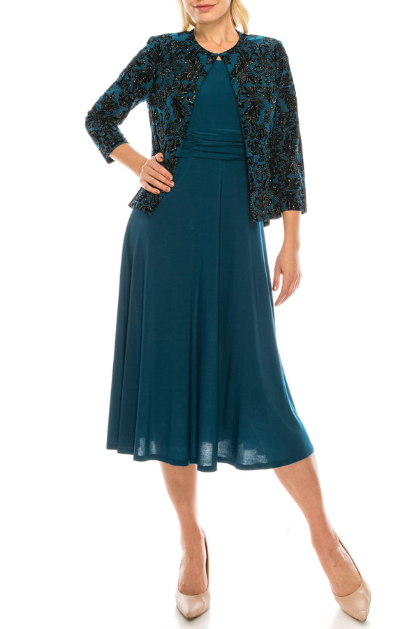 Jessica Howard Short Printed 2 Piece Dress Set JH9M8894