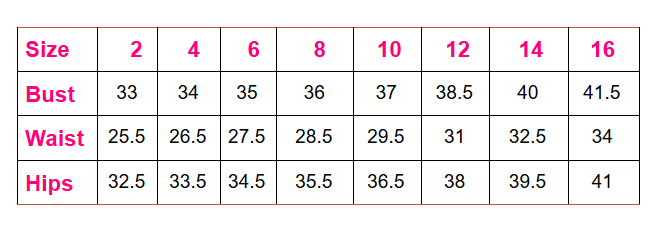 Jessica howard size chart best sale