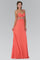 Jewel Embellished Chiffon Long Prom Dress Formal - The Dress Outlet Elizabeth K