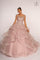 Jewel Embellished Long Multi-Layered Quinceanera Dress - The Dress Outlet Elizabeth K