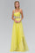 Jewel Embellished Long Prom Dress - The Dress Outlet Elizabeth K