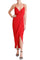 Prom Dresses Pleated  High Low Formal Pleated Prom Dress Red