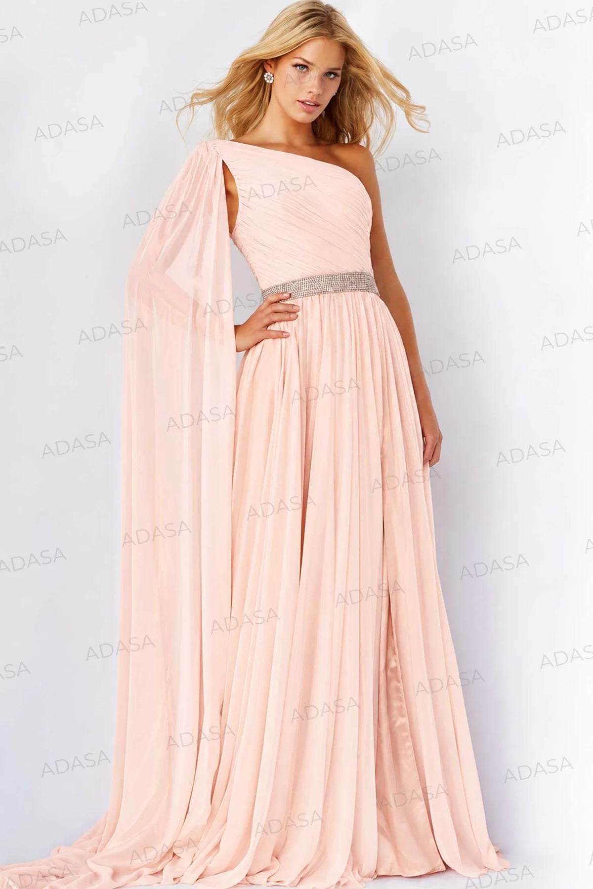 Jovani One Shoulder Long Prom Gown 07248 - The Dress Outlet