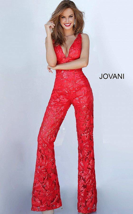 JVN By Jovani Long Formal Lace Prom Dress JVN00474 - The Dress Outlet Jovani