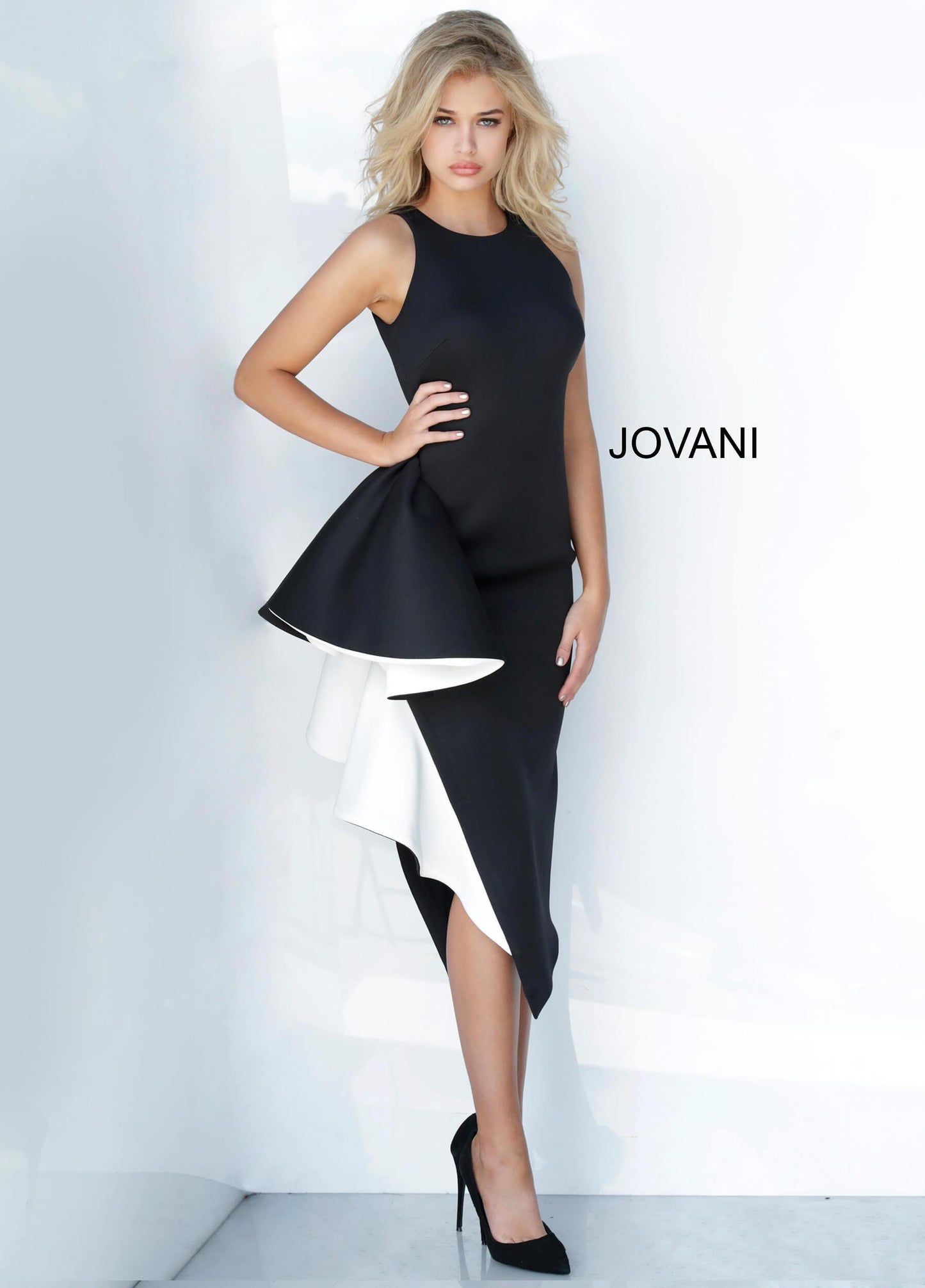 JVN By Jovani Short Cocktail Fitted Prom Dress JVN00572 - The Dress Outlet Jovani