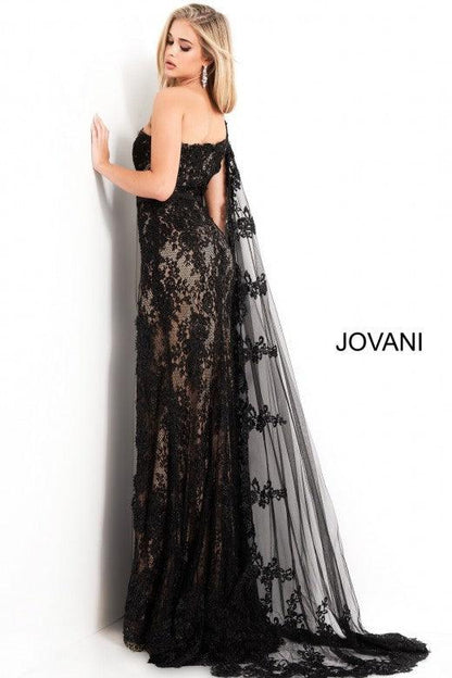 Jovani Long One Shoulder Prom Formal Gown 00866 - The Dress Outlet