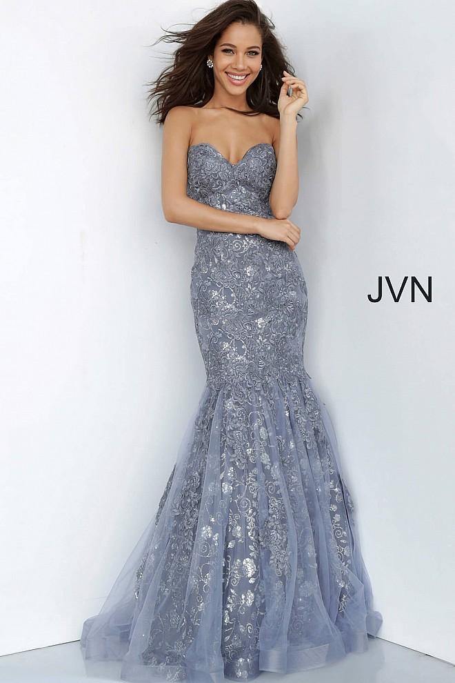 Jovani 944 Prom Strapless Long Mermaid Dress