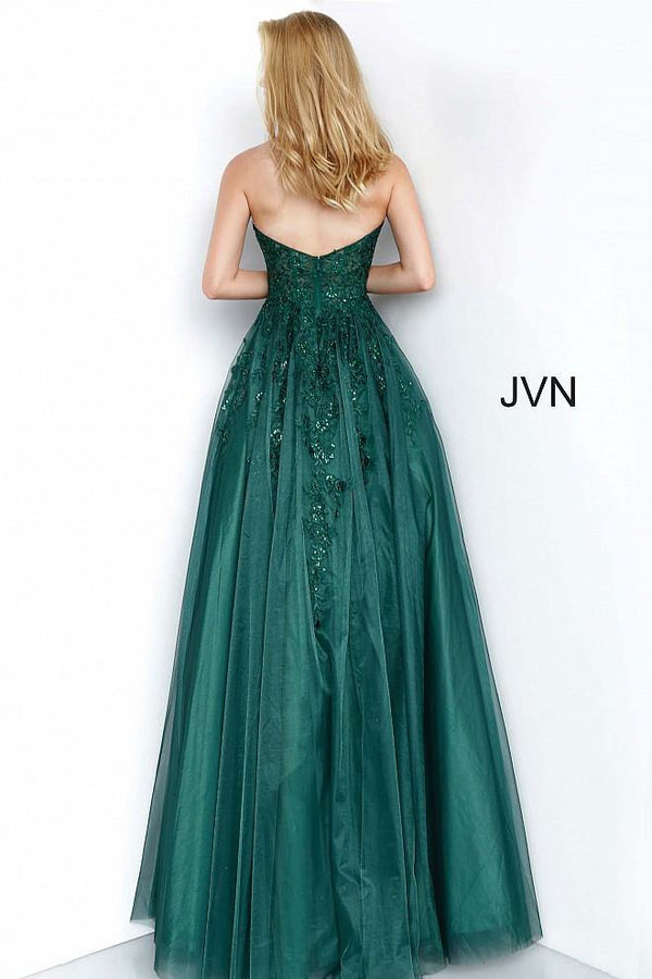 Prom Dresses Jovani 00915 Long Prom Ball Gown Emerald