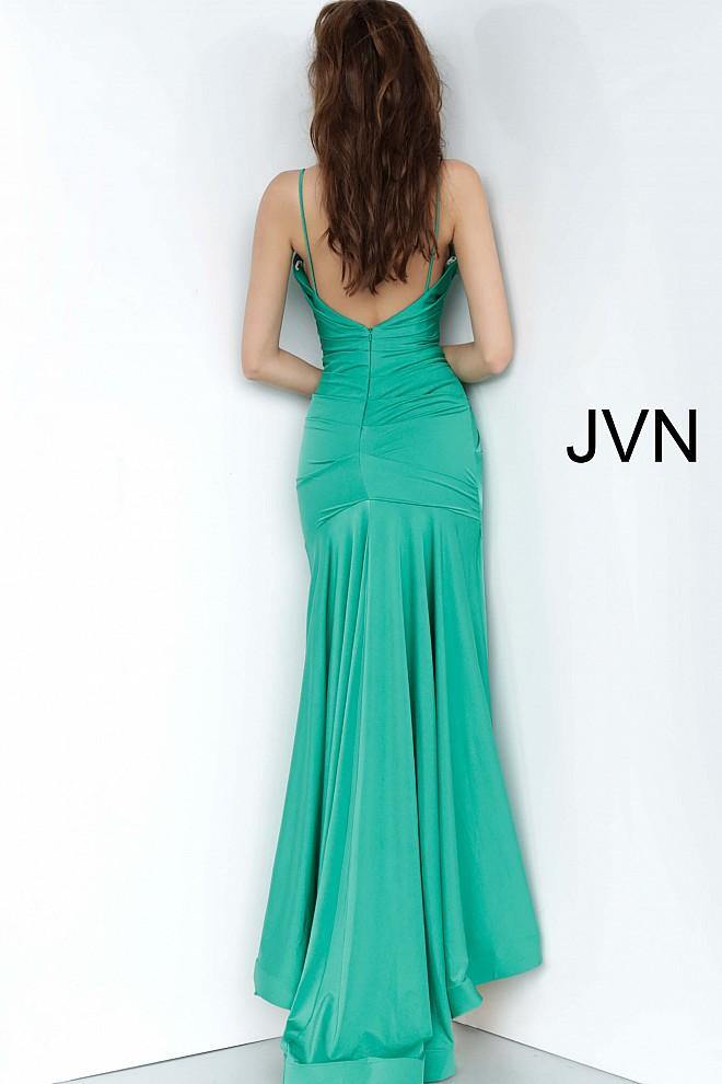 JVN By Jovani Long Prom Dress JVN00968 Emerald - The Dress Outlet Jovani