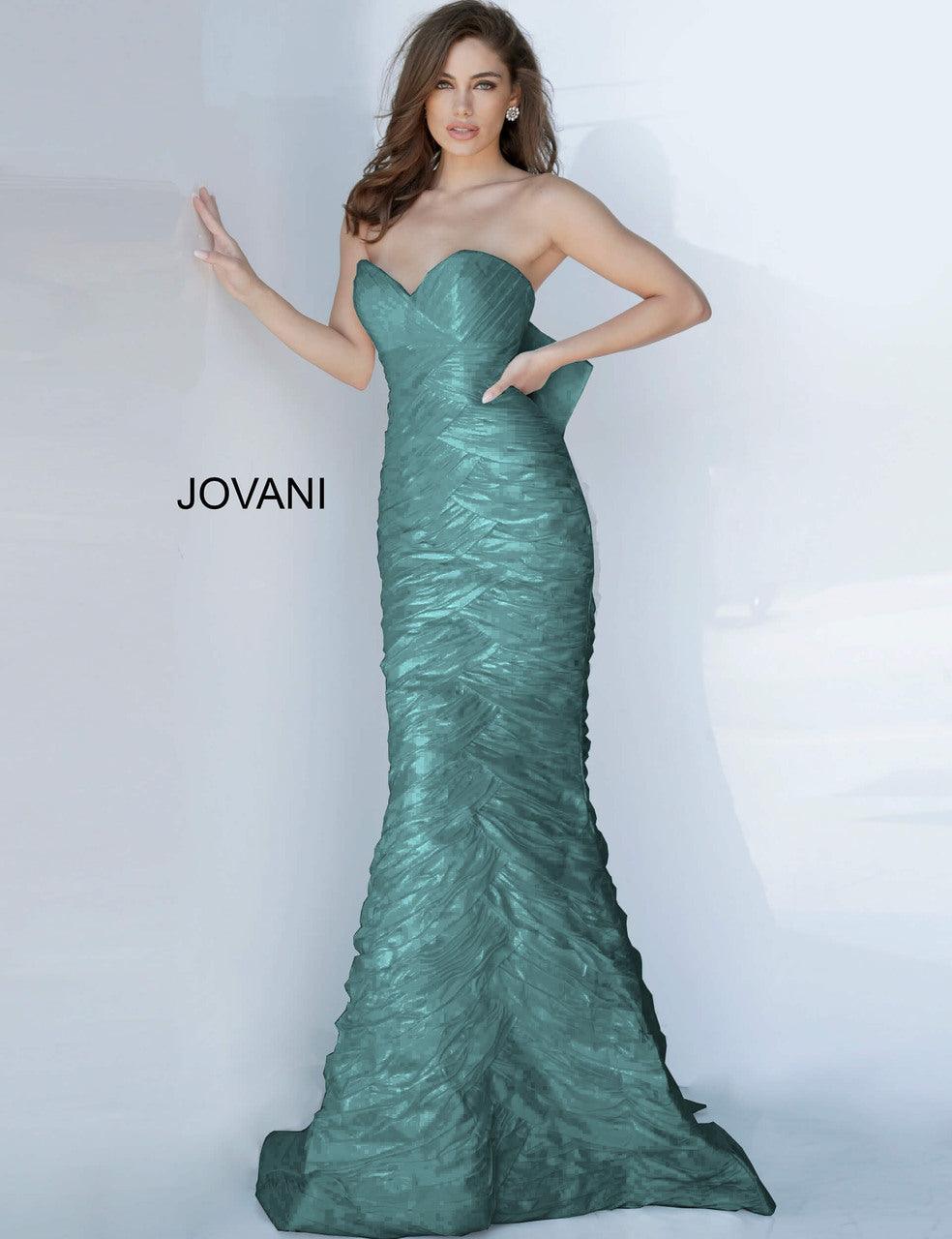 Jovani 02035 Long Strapless Prom Gown