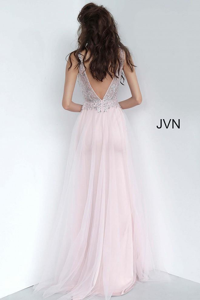 Jovani 02253 Long Formal V Back Prom Dress