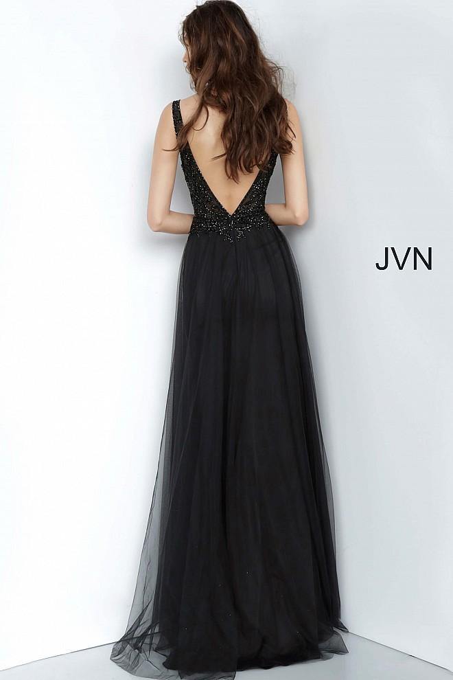 Jovani 02253 Long Formal V Back Prom Dress