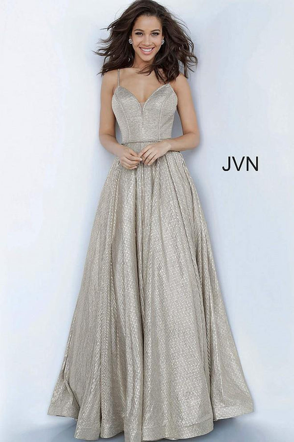 Jovani 02317 Prom Spaghetti Strap Ball Gown