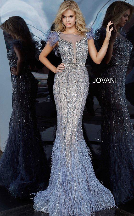 Jovani 02326 Long Formal Beaded Prom Gown