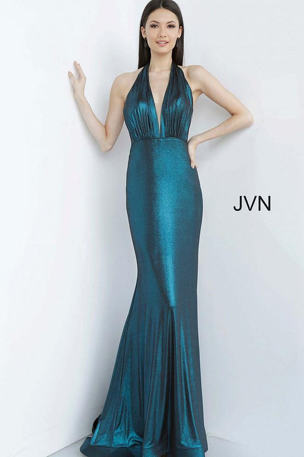 Jovani 02378 Halter Neckline Prom Long Dress