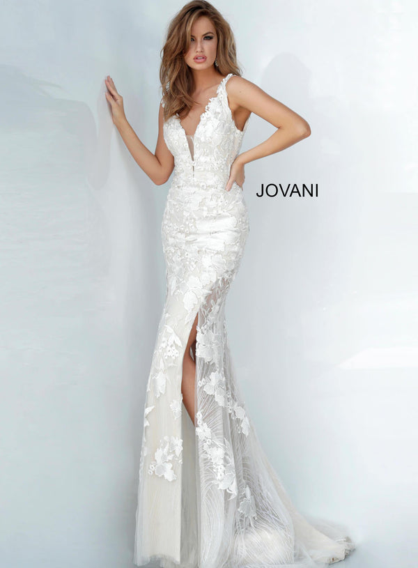 Jovani 02444 Long Formal Evening Lace